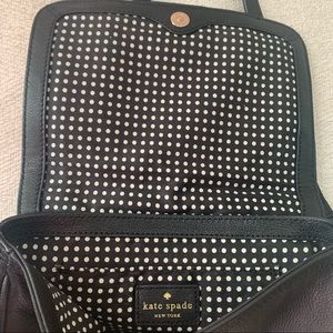 Kate Spade New York Leather Crossbody Bag Black Bow